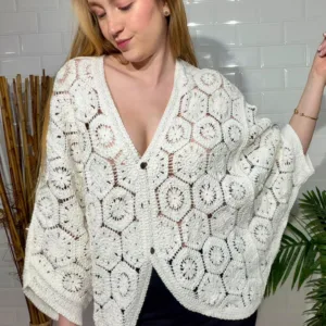 Chaqueta de croché.